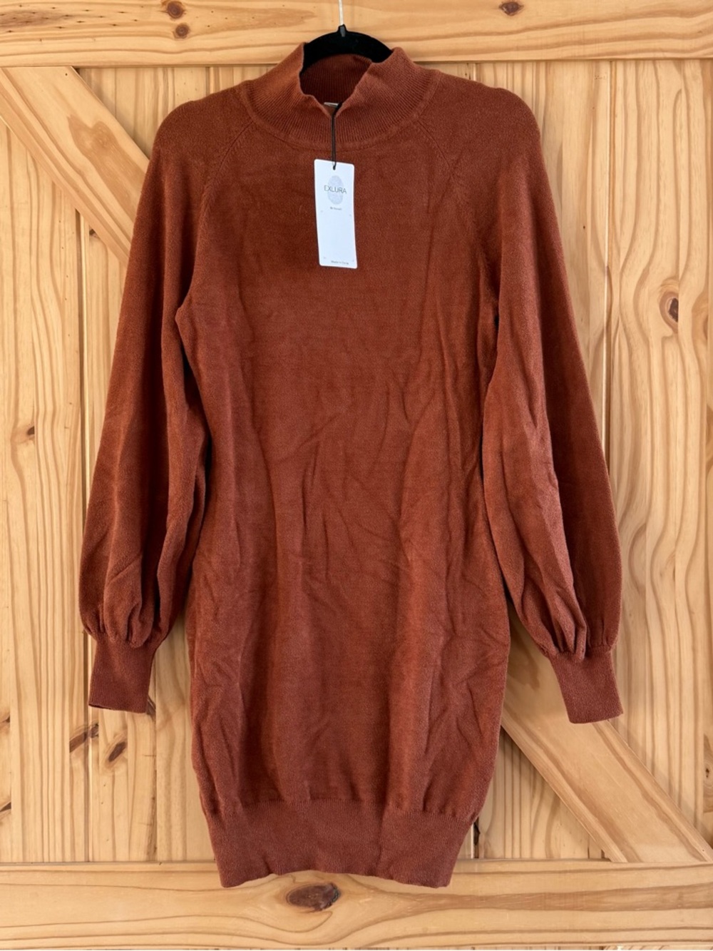 NWT Exlura Mock Neck Sweater Dress Medium